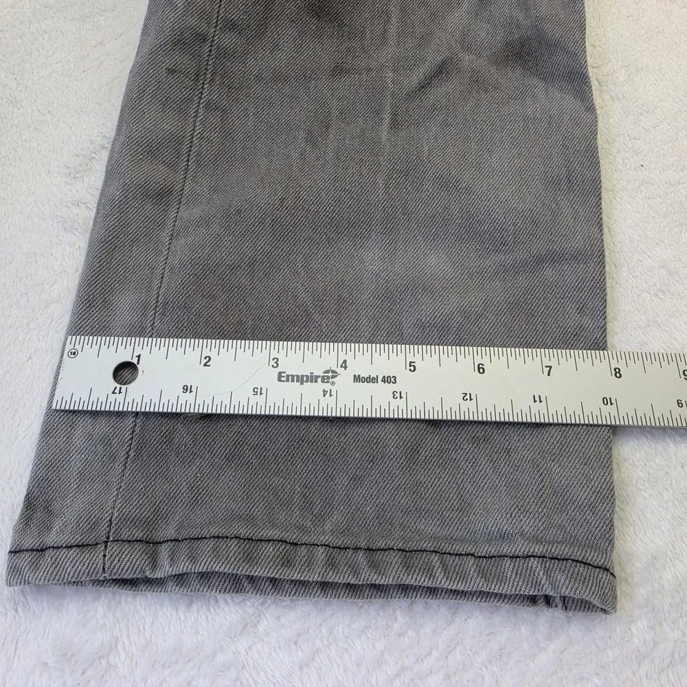 Levis 501 WaterLess Jeans Mens W34 L30 Gray Straight Leg Button Fly Denim